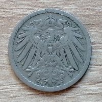 Германия 5 пфенига, 1903  "А" - Берлин Д27, снимка 2 - Нумизматика и бонистика - 33795577