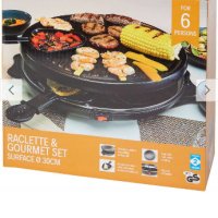 Електрически кухненски грил Raclette 6 мини тигана 800W RG-127615

, снимка 1 - Скари - 44450823
