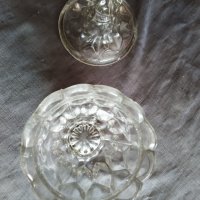 стара кристална захарница,бонбониера арт деко, снимка 2 - Антикварни и старинни предмети - 29576045