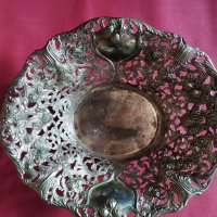 метална купа,фруктиера в стил арт деко, снимка 2 - Антикварни и старинни предмети - 29791849