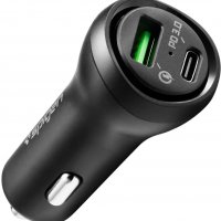 Spigen Зарядно за кола 45W USB C, Quick Charge 3.0 18W 