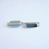 Букса за кабел метална RS232 15pin(м), снимка 1 - Друга електроника - 42589683