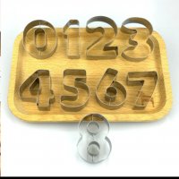 Комплект форми 9 бр цифри и 3 бр Мики Мини Маус за тесто, моделиране, фондан, снимка 2 - Форми - 31779308