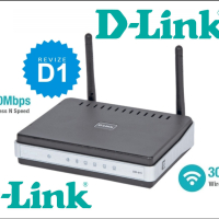 Wi-Fi Рутер D-Link DIR-615 - 300 Mbit/s, снимка 1 - Рутери - 43071355