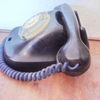 Стар телефон от бакелит, снимка 3 - Антикварни и старинни предмети - 38655149