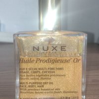 NUXE 100ml Nuxe Prodigieuse Сухо масло със златни частици за лице, коса и тяло x100 мл, снимка 4 - Козметика за лице - 31141640