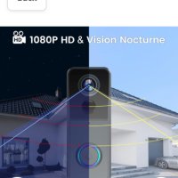 XTU 1080P HD безжичен звънец с камера, безжичен звънец на открито Водоустойчив двупосочен звук IP66 , снимка 7 - Друга електроника - 44217719