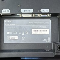 Монитор Sony LCD display SDM-HS75D (17") Черен, снимка 3 - Монитори - 42569799