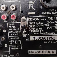 Denon AVR-4310, снимка 2 - Ресийвъри, усилватели, смесителни пултове - 40591835