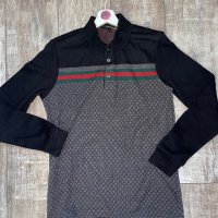 Нов уникален 100% памук памучен  оригинален тънък пуловер GUCCI Cucci Гучи, снимка 10 - Блузи - 42866830