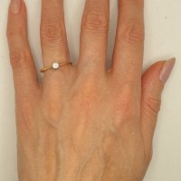 Златни пръстени-18К с диаманти, снимка 11 - Пръстени - 39790190