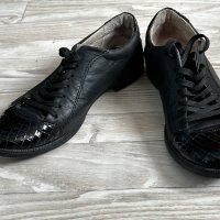 Черни дамски обувки от естествена кожа, снимка 3 - Дамски елегантни обувки - 39946787