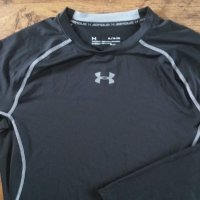 Under Armour HeatGear Long Sleeve Compression Shirt - страхотна мъжка блуза НОВА БЕЗ ЕТИКЕТИ, снимка 3 - Блузи - 39886627