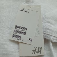 H&M Нови калъфки 100% лен бели, 2 бр., снимка 3 - Възглавници - 35070345