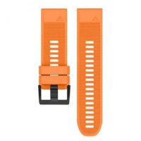 Силиконова каишка GARMIN Fenix 7, 7X оранжев цвят, снимка 2 - Каишки за часовници - 35579809