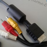 Playstation Av композитен кабел с 3 чинча за - Ps1 / Ps2 /Ps3, снимка 5 - Аксесоари - 31943319