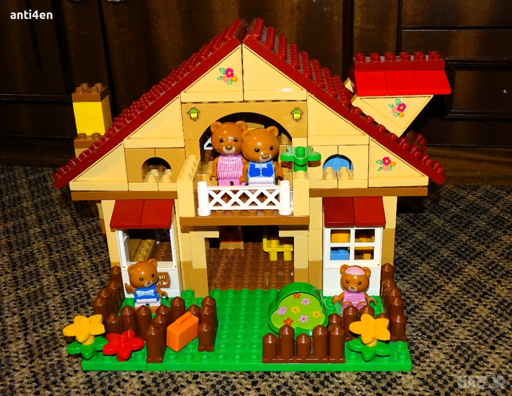 Unico Plus Maximilian Families – къща с мечета, конструктор - съвместим с Лего Дупло, снимка 1