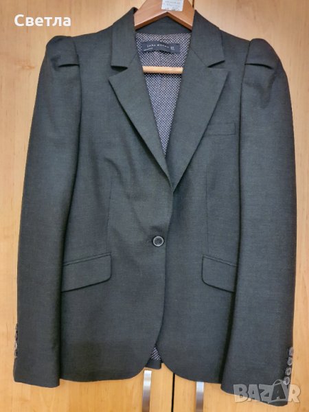 Дамско сако Zara Woman, тъмносиво, снимка 1