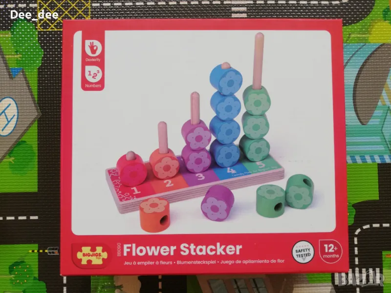 Бебешки дървен пъзел, снимка 1