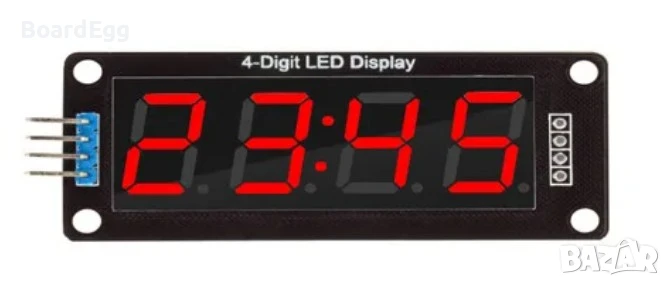 4-Цифрен 7-Сегментен LED Дисплей Модул, снимка 1