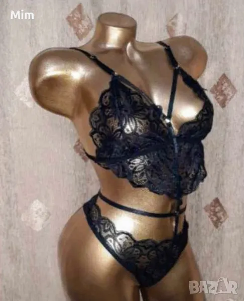 XL  Черно дантелено боди , снимка 1