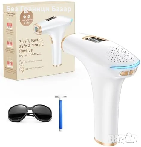 Нов уред  IPL 3 в 1 Лазер за Премахване на Косми, 999900 Светкавици, снимка 1