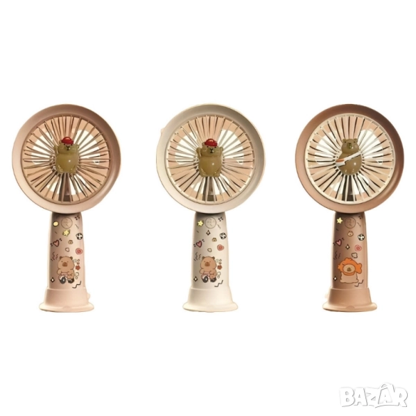 Мини вентилатор с анимационен дизайн – идеалният аксесоар за лятото!, снимка 1