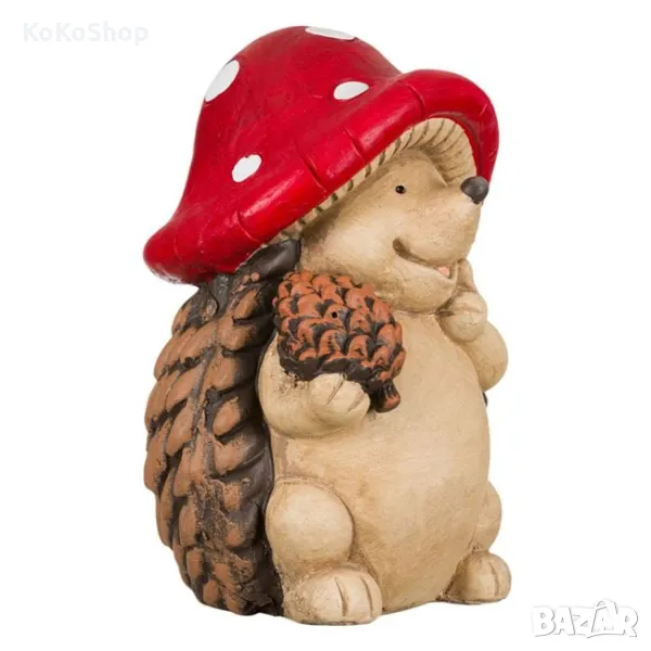 Градинска керамична фигура "Таралеж"-18x16x30 см./декоративна фигура, снимка 1