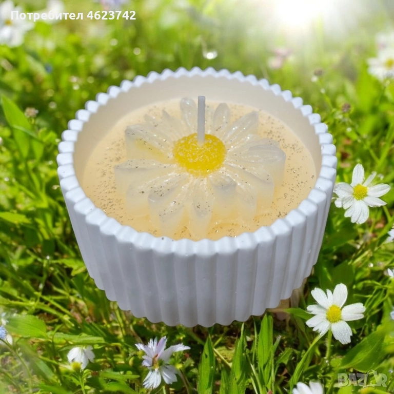 свещ маргаритка, снимка 1