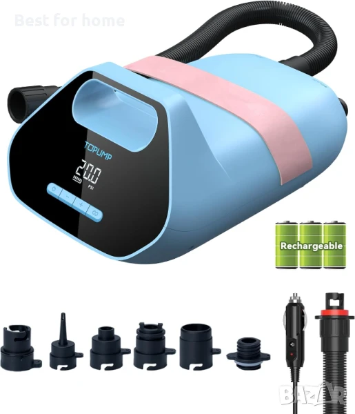 TOPUMP 7800mAh акумулаторна въздушна помпа за SUP , снимка 1