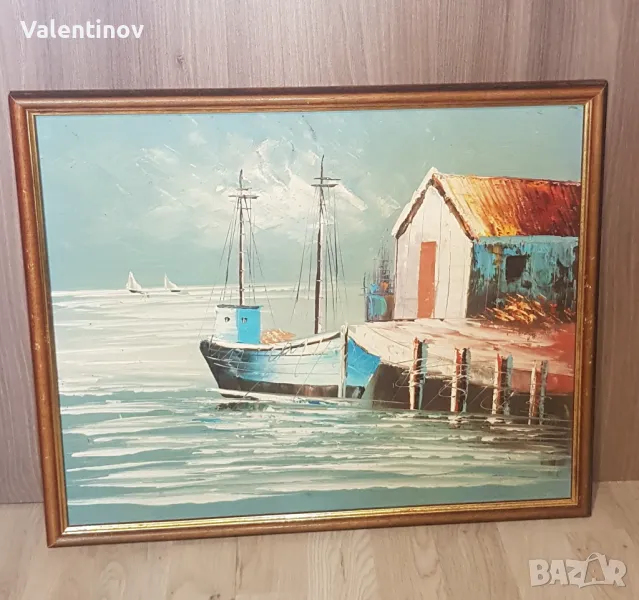 Картина масло върху фазер , снимка 1