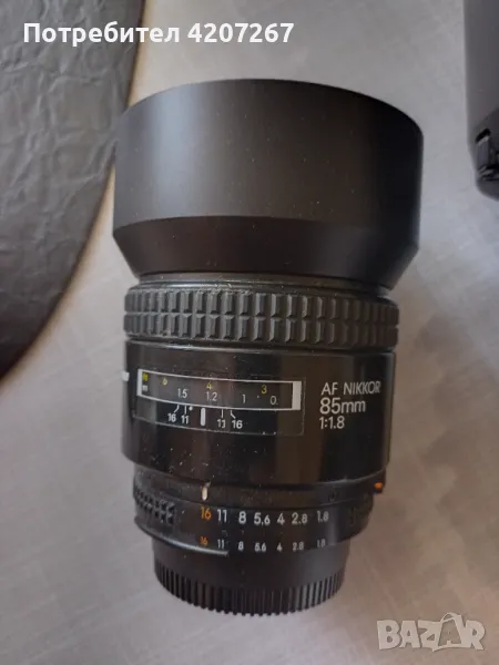 Nikkor AF 85mm , f 1.8 , Nikon , Никон, снимка 1