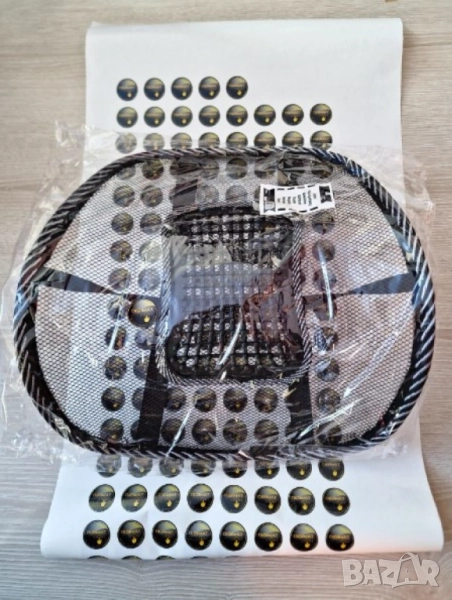 Анатомична облегалка за офис стол и автомобилна седалка, за правилна стойка на гърба, снимка 1