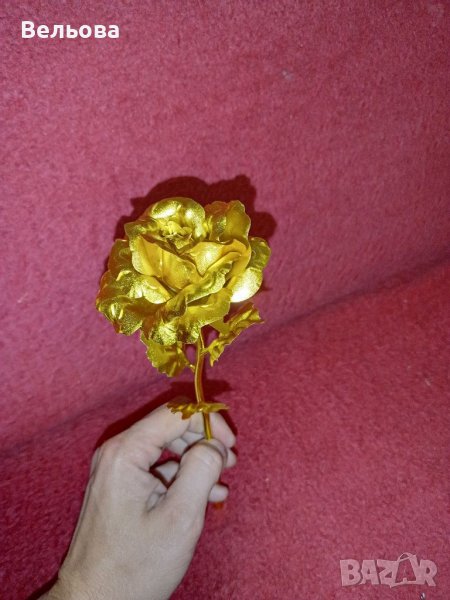 Вечна роза със златно покритие, снимка 1