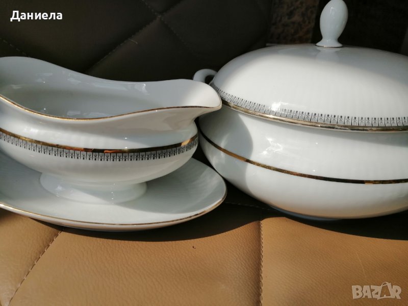 Пълен комплект сервиз за хранене Winterling Bavaria Germany 1937 г. - за 6 човека, снимка 1