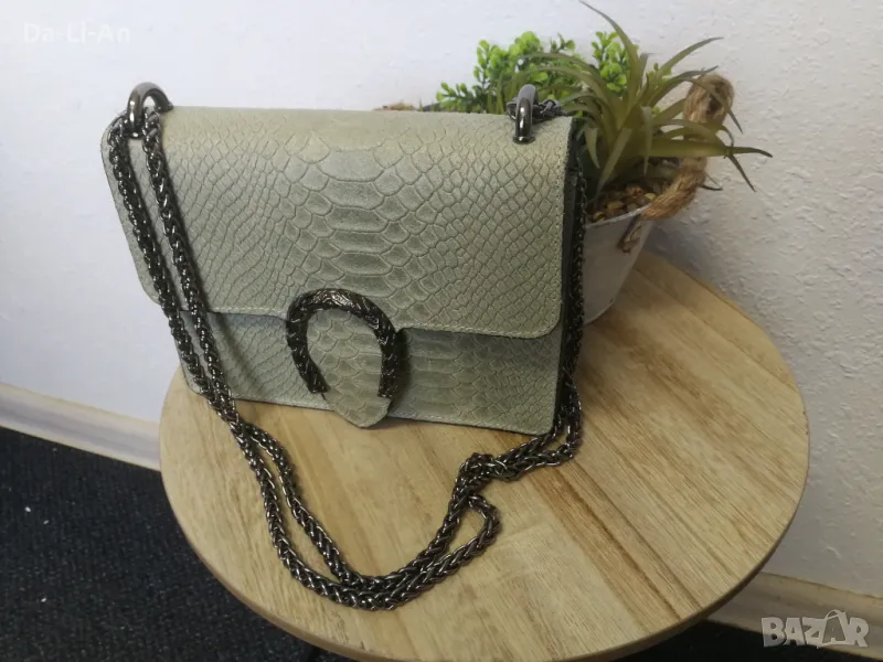  Италианска кожена чанта, снимка 1