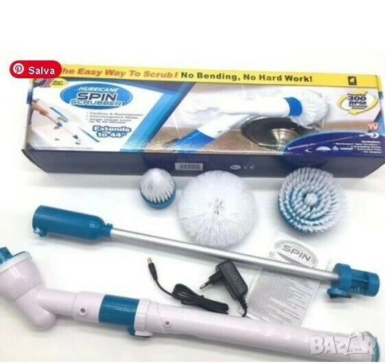 Електрическа четка за почистване на баня, снимка 1