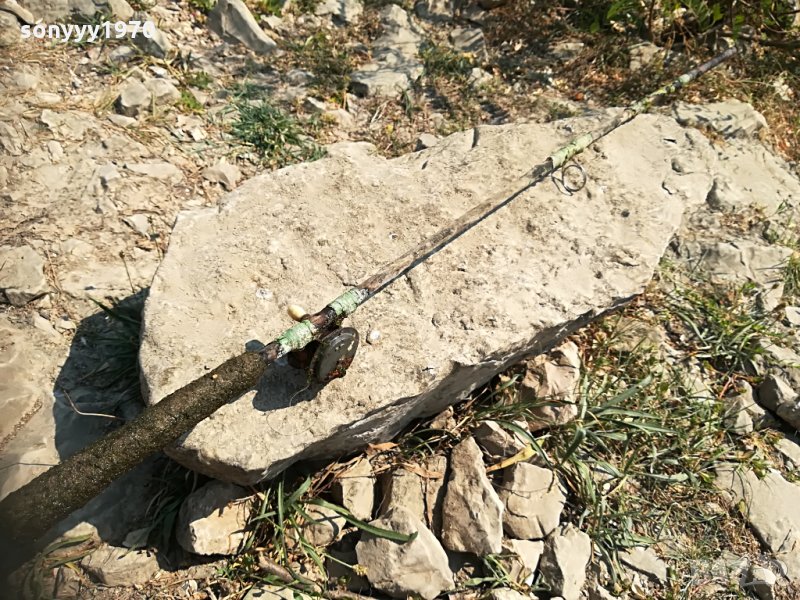 стара въдица с макара-антик 2408210956, снимка 1