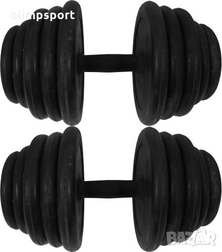 Дъмбел за сила с тежест 7.5 кг и гумирана повърхност. Подходящ за тренировки у дома и в зала. Гумира, снимка 1