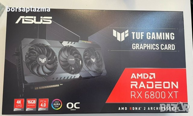 Чисто нова видеокарта ASUS TUF Gaming Radeon RX 6800 XT OC, снимка 1