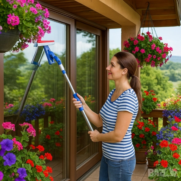 Микрофибърна стъклочистачка моп, снимка 1