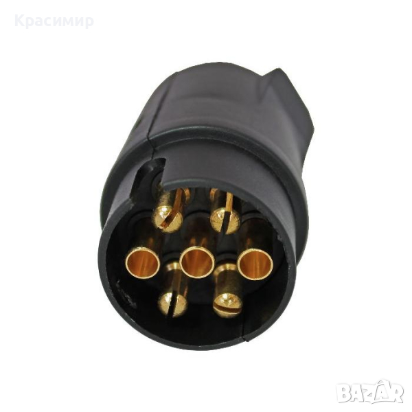 Букса за кемпер, караван и ремарке, Адаптор, конектор, преходник, 7 пина, 12V, пластмаса, снимка 1