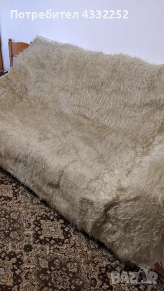 БЯЛ ИЗКУСТВЕН ГУБЕР р–р 150 –190 см, снимка 1