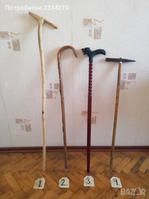 Стари бастуни от различни времена и държави. Подходящи за ползване и декорация. , снимка 1