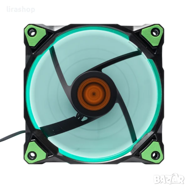Вентилатор No brand, 120mm, LED, MOLEX, Черен - 63071, снимка 1
