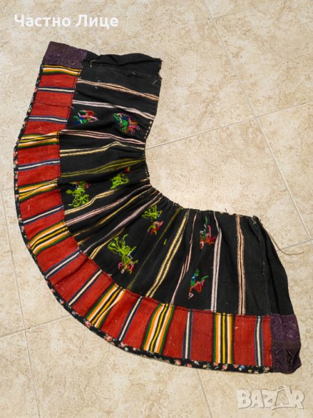 Оригинална Старинна Вълнена Влашка Пола Кърлянка Бръчник над 100 г, снимка 1