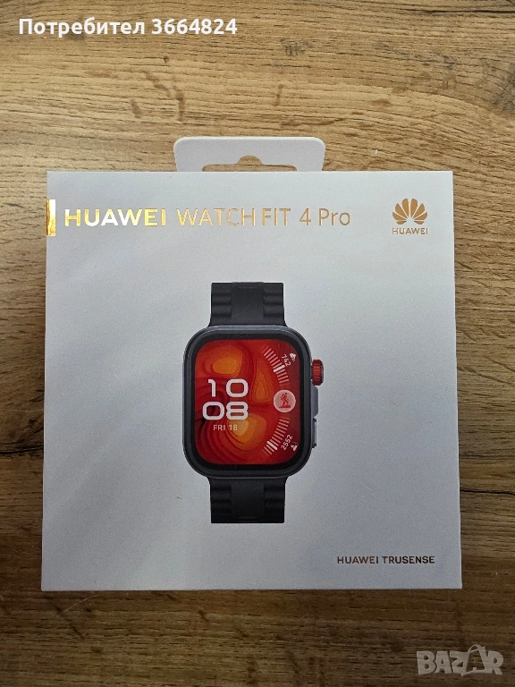 Huawei Watch Fit 4 Pro – Black | ЧИСТО НОВ, снимка 1