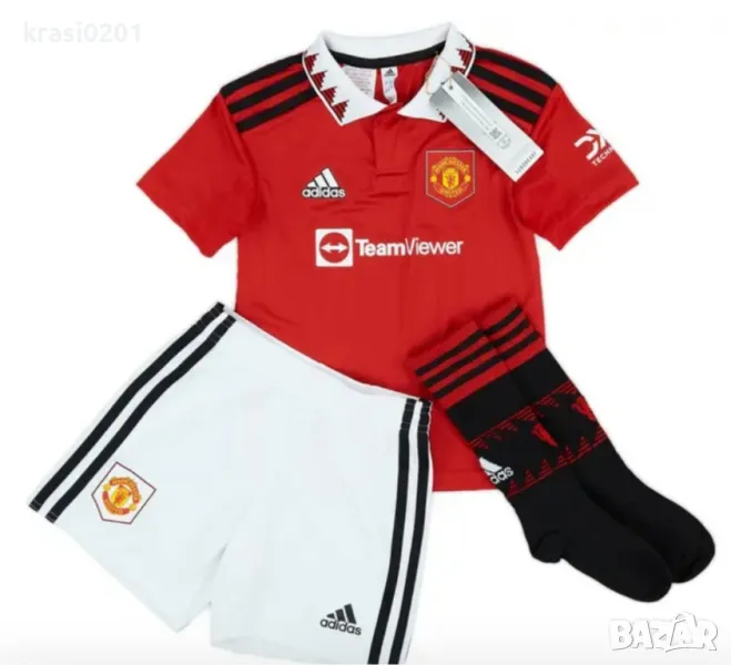 Оригинален екип на ADIDAS - MANCHESTER UNITED! 98см., снимка 1
