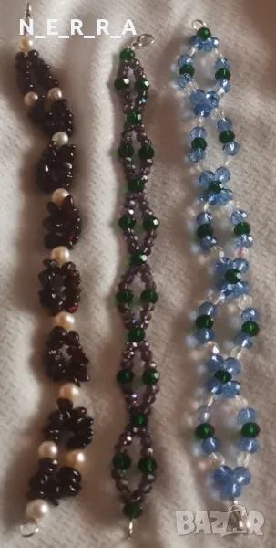 Гривни от кристали и естествени камъни, снимка 1