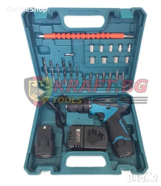 Акомулаторен Винтоверт с две батерии - KRAFT ROYAL , снимка 1